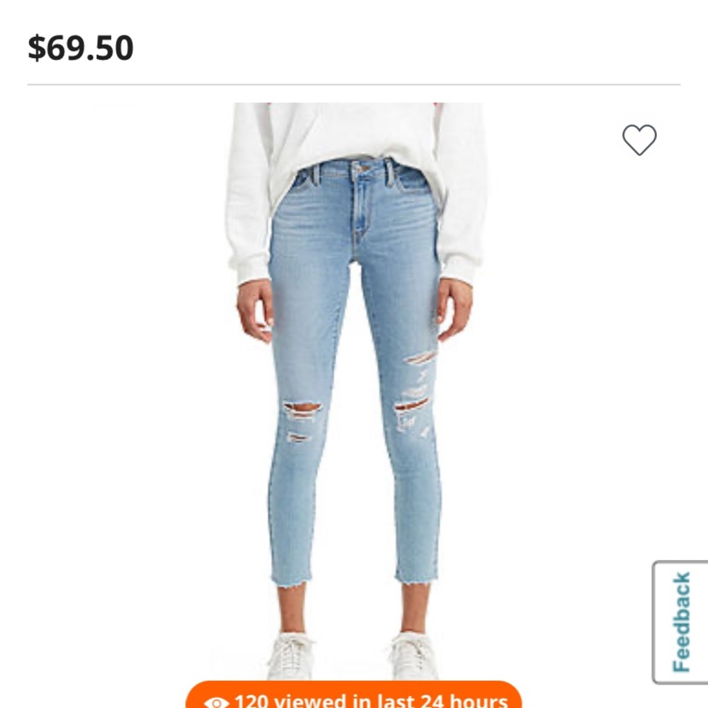 Levi’s 711 Skinny Ankle Jeans